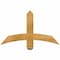Ekena Millwork Bellingham Rough Sawn Timber Gable Bracket, Western Red Cedar, 36"W x 21"H x 2"D x 4"F, 14/12 Pitch GBW036X21X0204BEL00RWR - alternate 1